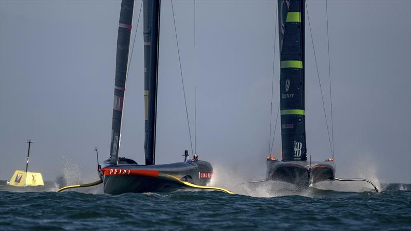 Luna Rossa Prada Pirelli vs. INEOS Britannia on Louis Vuitton Cup Round Robin Day 7 - 7th September 2024 - photo © David Maynard / www.alleycatphotographer.com