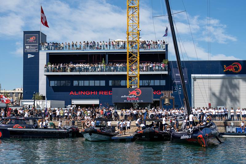 Alinghi Red Bull Racing - Day 1 - Semi-Finals - Louis Vuitton Cup - Day 10 - September 14, 2024 - Barcelona photo copyright Ana Ponce / America's Cup taken at Real Club Nautico de Barcelona and featuring the AC75 class