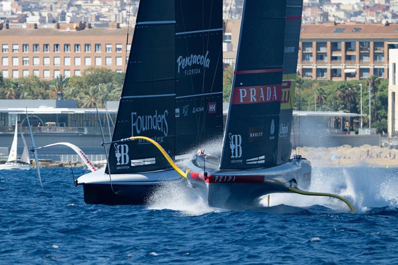 New York Yacht Club American Magic vs. Luna Rossa Prada Pirelli on Louis Vuitton Cup Semi-Finals Day 2 - 15th September 2024 - photo © Ricardo Pinto / America's Cup