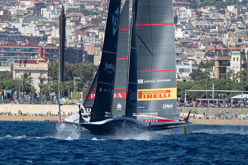 New York Yacht Club American Magic vs. Luna Rossa Prada Pirelli on Louis Vuitton Cup Semi-Finals Day 2 - 15th September 2024 - photo © Ricardo Pinto / America's Cup