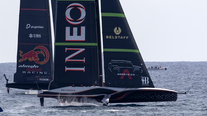 Alinghi Red Bull Racing vs. INEOS Britannia on Louis Vuitton Cup Semi-Finals Day 3 - 16th September 2024 - photo © David Maynard / www.alleycatphotographer.com