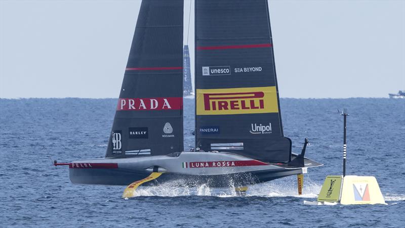 Luna Rossa Prada Pirelli vs. New York Yacht Club American Magic on Louis Vuitton Cup Semi-Finals Day 3 - 16th September 2024 photo copyright David Maynard / www.alleycatphotographer.com taken at  and featuring the AC75 class