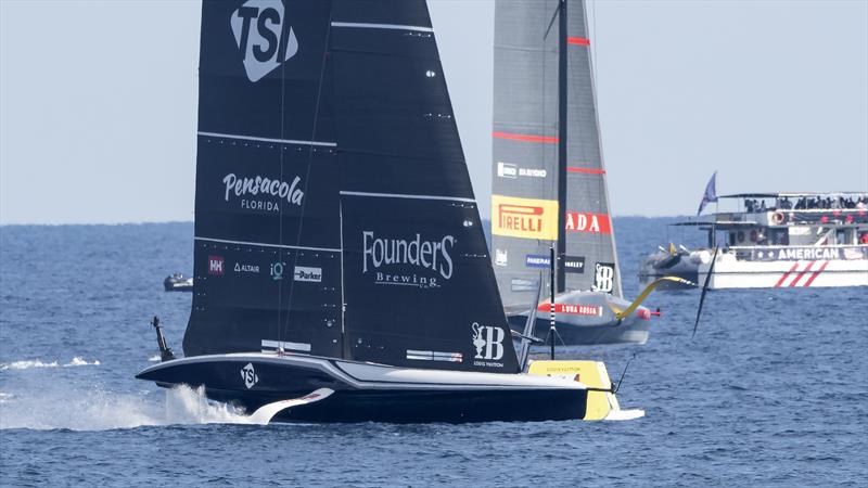 Luna Rossa Prada Pirelli vs. New York Yacht Club American Magic on Louis Vuitton Cup Semi-Finals Day 3 - 16th September 2024 photo copyright David Maynard / www.alleycatphotographer.com taken at  and featuring the AC75 class