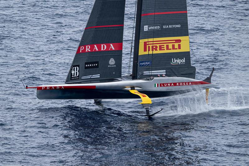 New York Yacht Club American Magic vs. Luna Rossa Prada Pirelli on Louis Vuitton Cup Semi-Finals Day 4 - 18th September 2024 - photo © Ricardo Pinto / America's Cup