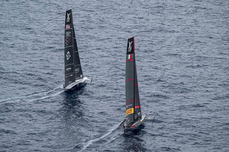 Luna Rossa Prada Pirelli vs. New York Yacht Club American Magic on Louis Vuitton Cup Semi-Finals Day 4 - 18th September 2024 - photo © Ricardo Pinto / America's Cup