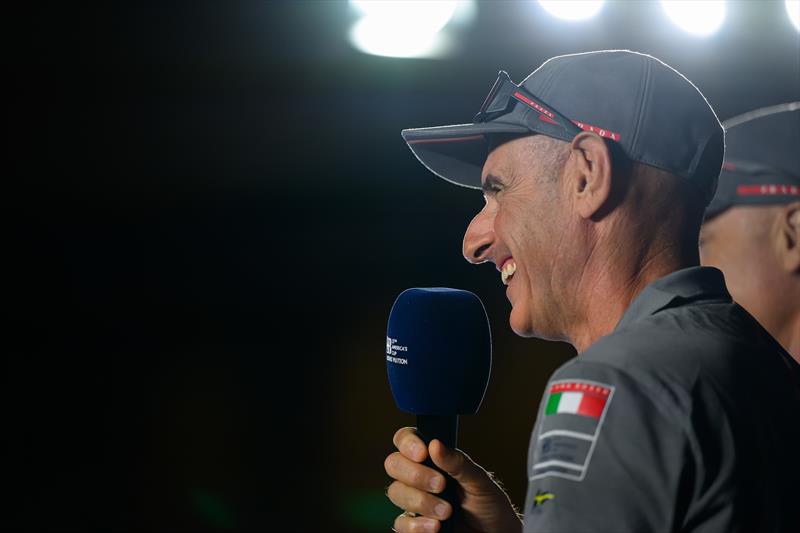 Checco Bruni during the Louis Vuitton Cup Finals Media Conference - photo © Ricardo Pinto / America's Cup