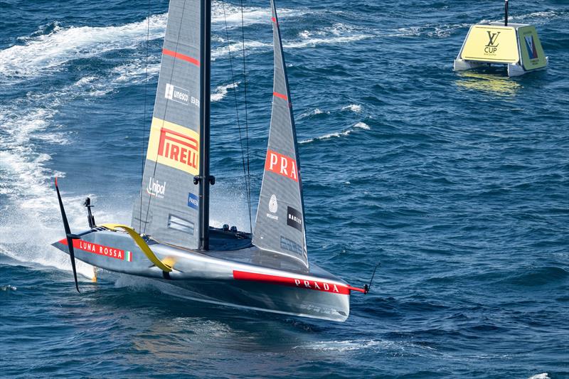 Luna Rossa Prada Pirelli vs. INEOS Britannia on Louis Vuitton Cup Final Race Day 1 - September 26, 2024 - photo © Ricardo Pinto / America's Cup