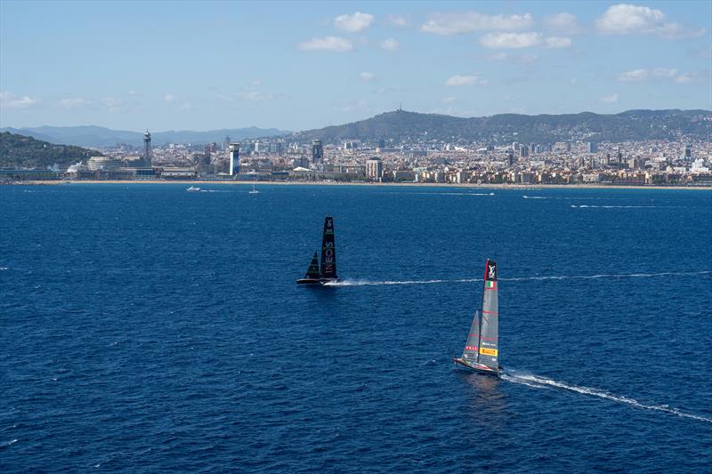 Luna Rossa Prada Pirelli vs. INEOS Britannia on Louis Vuitton Cup Final Race Day 4 - September 30, 2024 - photo © Ian Roman / America's Cup