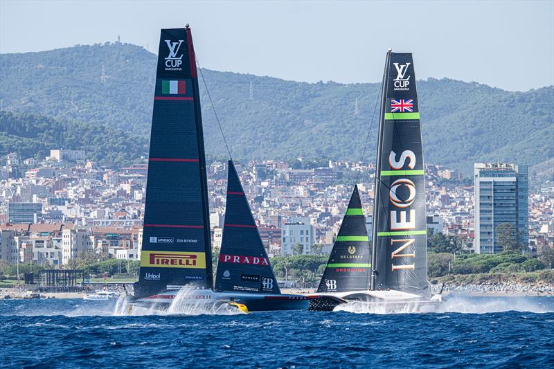 INEOS Britannia vs. Luna Rossa Prada Pirelli on Louis Vuitton Cup Final Race Day 4 - September 30, 2024 - photo © Ricardo Pinto / America's Cup