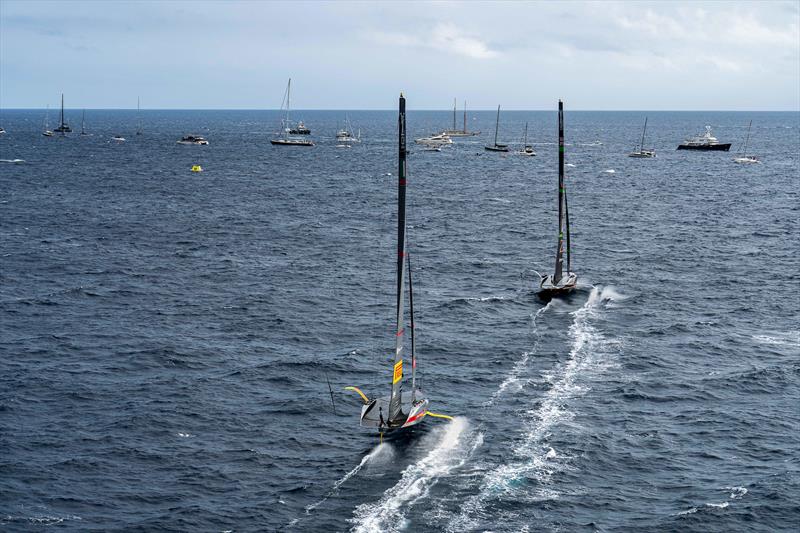 Luna Rossa Prada Pirelli and INEOS Britannia - Louis Vuitton Cup -  Final  - Race Day 6 - October 2, 2024  - photo © Ian Roman / America's Cup