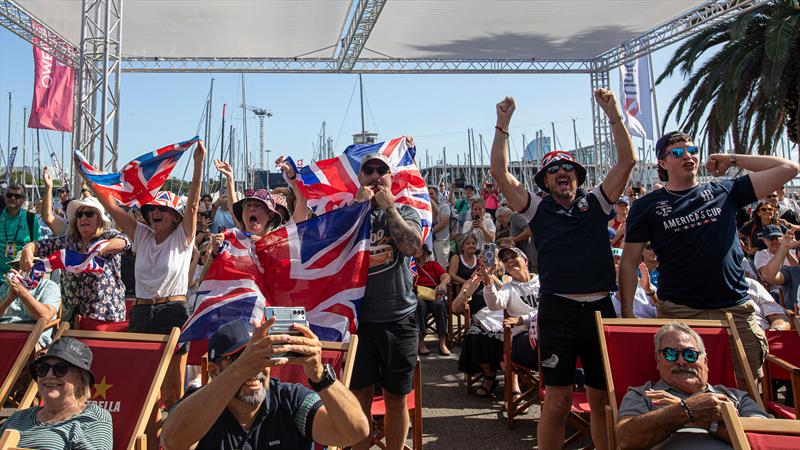  INEOS Britannia supporters - Louis Vuitton Cup - Final - Race Day 7 - October 4, 2024 - photo © Ivo Rovira / America's Cup