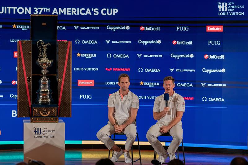 Ben Ainslie and Dylan Fletcher (RYS/INEOS Britannia) - Louis Vuitton 37th America's Cup, Press Conference. - October 11, 2024 - photo © Ian Roman / America's Cup