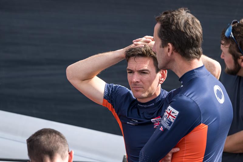 Dylan Fletcher and Ben Ainslie after Louis Vuitton 37th America's Cup Race 3 - October 13, 2024 - photo © Ricardo Pinto / America's Cup