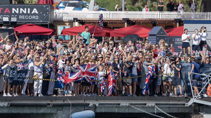 INEOS Britannia supporters - Louis Vuitton 37th America's Cup, Race Day 2 - October 13,.2024 - photo © Ian Roman / America's Cup