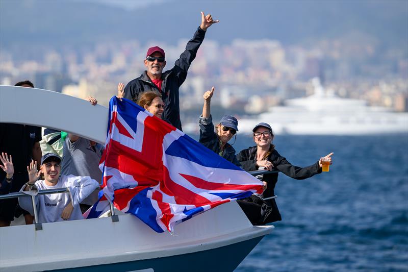 INEOS Britannia supporters - Louis Vuitton 37th America's Cup, Race Day 2 - October 13,.2024 - photo © Ricardo Pinto / America's Cup