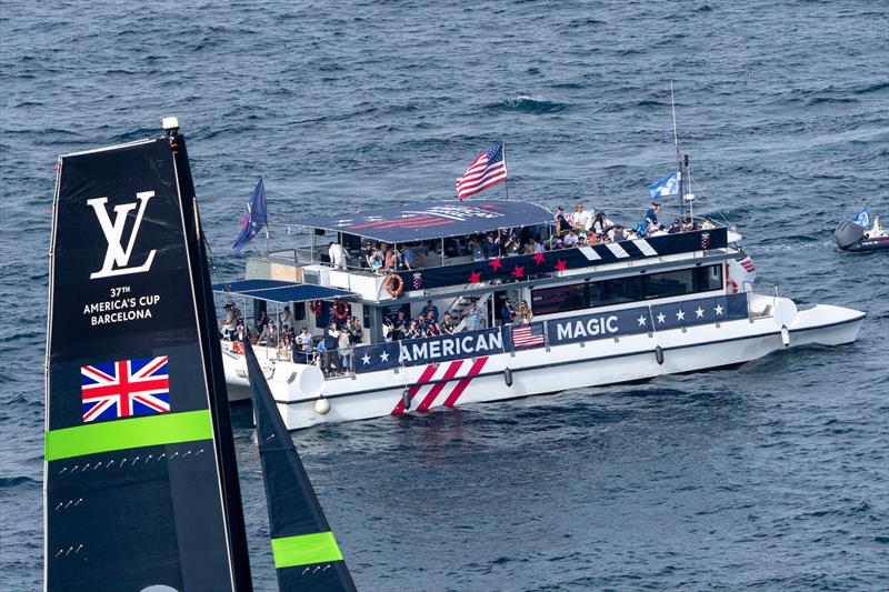 American Magic supporters - Louis Vuitton 37th America's Cup, Race Day 2 - October 13,.2024 - photo © Ian Roman / America's Cup