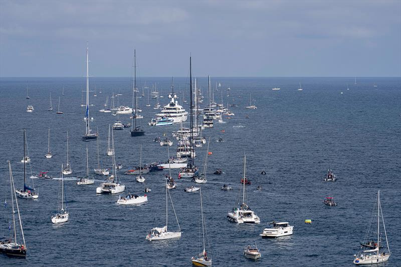 Spectator fleet - Louis Vuitton 37th America's Cup, Race Day 2 - October 13,.2024 - photo © Ian Roman / America's Cup