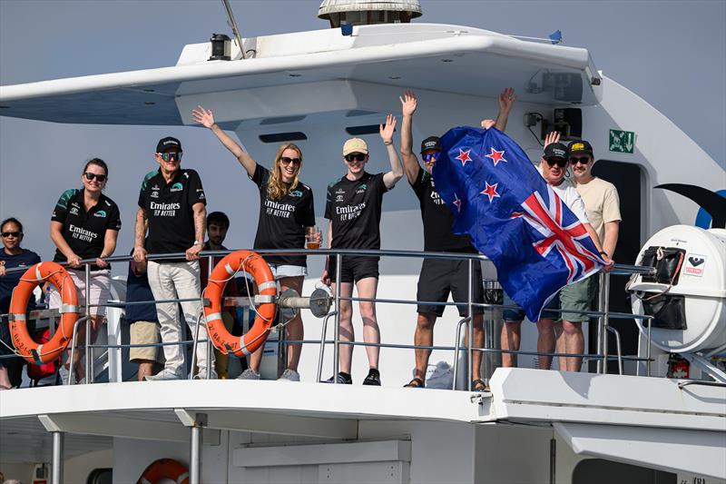 NZ Supporters - Louis Vuitton 37th America's Cup, Race Day 2 - October 13,.2024 - photo © Ricardo Pinto / America's Cup