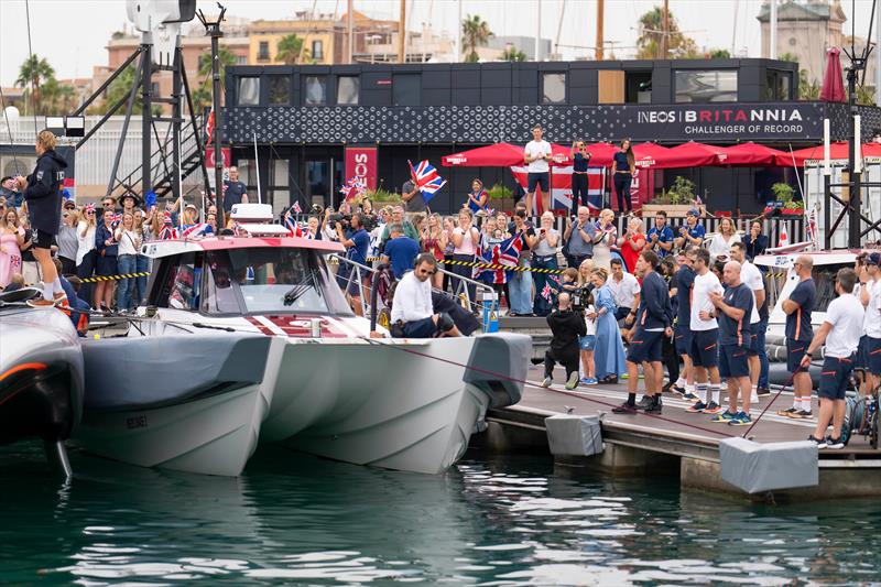 INEOS Britannia supporters - Louis Vuitton 37th America's Cup, Race Day 3 - October 14, .2024 - photo © Ian Roman / America's Cup