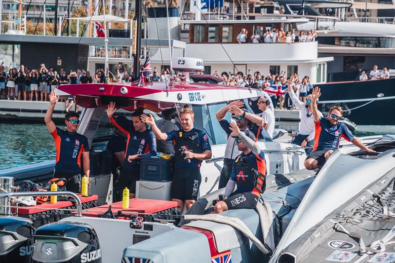 The INEOS Britannia squad was waved off the dock by hundreds of supporters on Wednesday - photo © INEOS Britannia