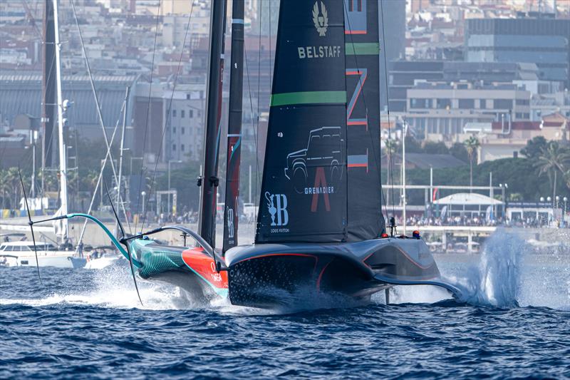 INEOS Britannia and Emirates Team NZ  - Louis Vuitton 37th America's Cup, Race Day 4 - October 16, .2024 - photo © Ricardo Pinto / America's Cup