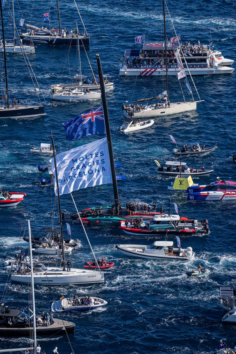 Emirates Team New Zealand win the Louis Vuitton 37th America's Cup Barcelona - photo © Ian Roman / America's Cup