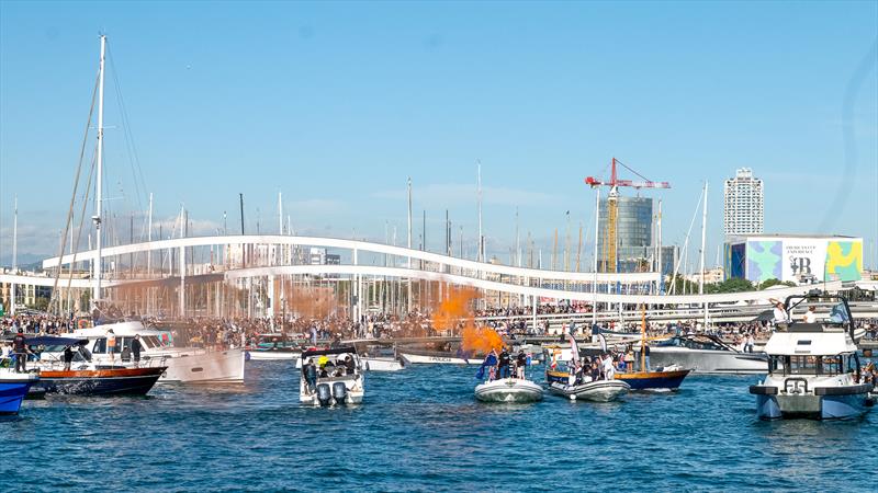 Emirates Team New Zealand returns to base after defending the 37th America's Cup - Barcelona - Oct 19, 2024 - photo © Ana Ponce / America's Cup