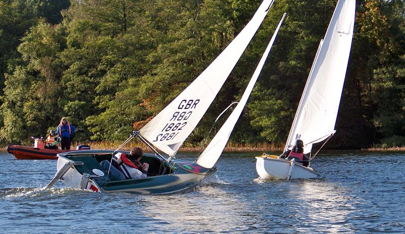 Access Class National Traveller Series Finals at Frensham Pond photo copyright Tony Machen taken at Frensham Pond Sailing Club and featuring the Hansa class