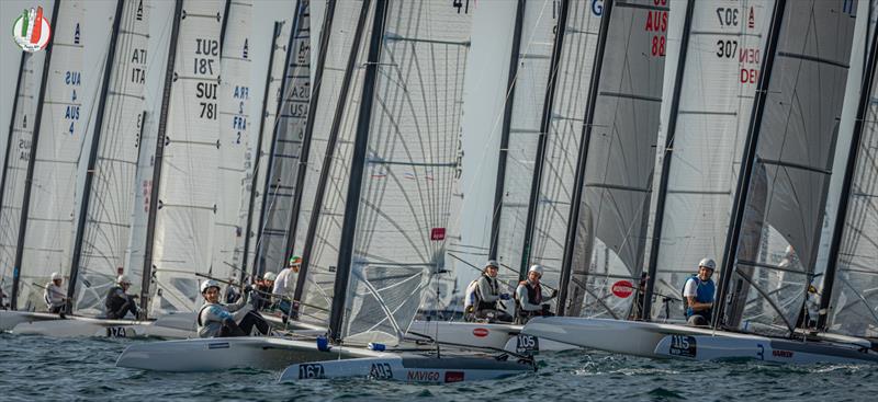 A Class Cat Worlds at Punta Ala day 3 photo copyright Gordon Upton / www.guppypix.com taken at Centro Velico Punta Ala and featuring the A Class Catamaran class