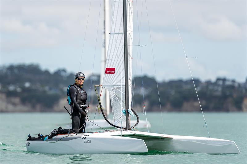 A-class - Combined Int. A-class and Int. Tornado Nationals - Milford Cruising Club - February 2025 - photo © Justin Mitchell www.justinmitchell.co.nz - Instagram: @jl_mitchell_