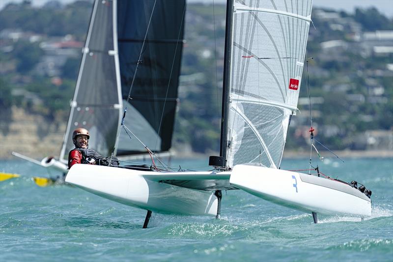 A - class - Combined Int. A-class and Int. Tornado Nationals - Milford Cruising Club - February 2025 - photo © Justin Mitchell www.justinmitchell.co.nz - Instagram: @jl_mitchell_