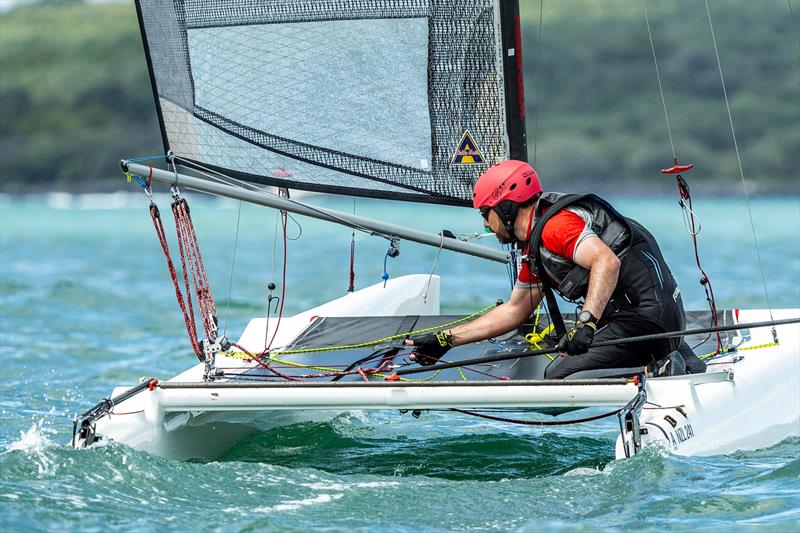 A-class - Combined Int. A-class and Int. Tornado Nationals - Milford Cruising Club - February 2025 - photo © Justin Mitchell www.justinmitchell.co.nz - Instagram: @jl_mitchell_