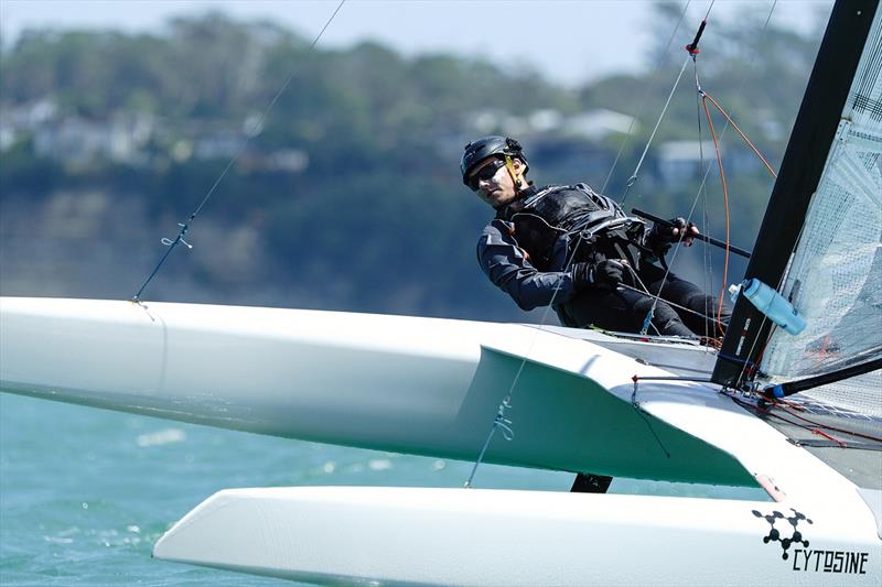 A - class - Combined Int. A-class and Int. Tornado Nationals - Milford Cruising Club - February 2025 - photo © Justin Mitchell www.justinmitchell.co.nz - Instagram: @jl_mitchell_