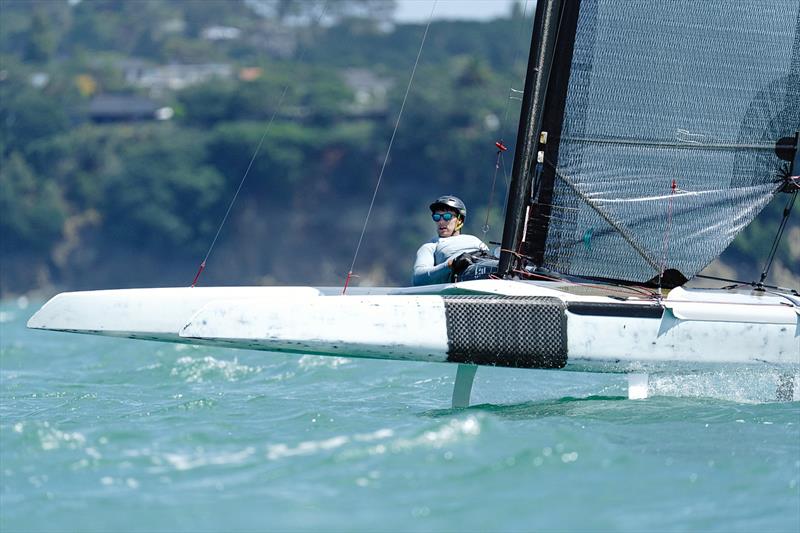 A - class - Combined Int. A-class and Int. Tornado Nationals - Milford Cruising Club - February 2025 - photo © Justin Mitchell www.justinmitchell.co.nz - Instagram: @jl_mitchell_