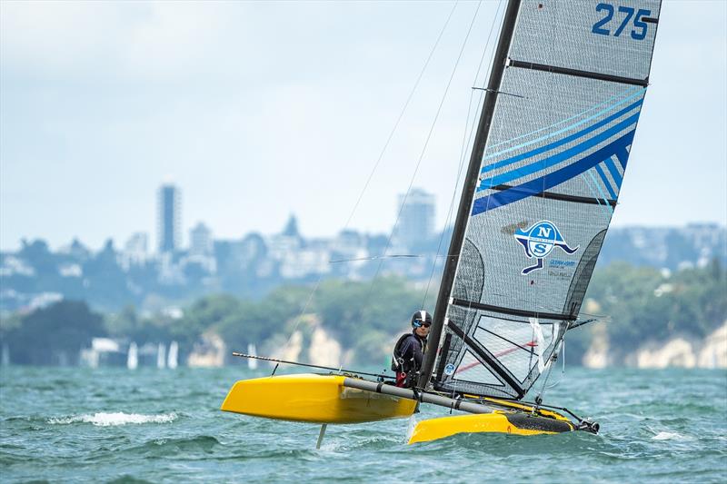 A-class - Combined Int. A-class and Int. Tornado Nationals - Milford Cruising Club - February 2025 - photo © Justin Mitchell www.justinmitchell.co.nz - Instagram: @jl_mitchell_