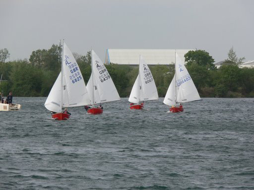 Windy conditions at South Cerney for the Albacore open photo copyright Dave Morris taken at South Cerney Sailing Club and featuring the Albacore class