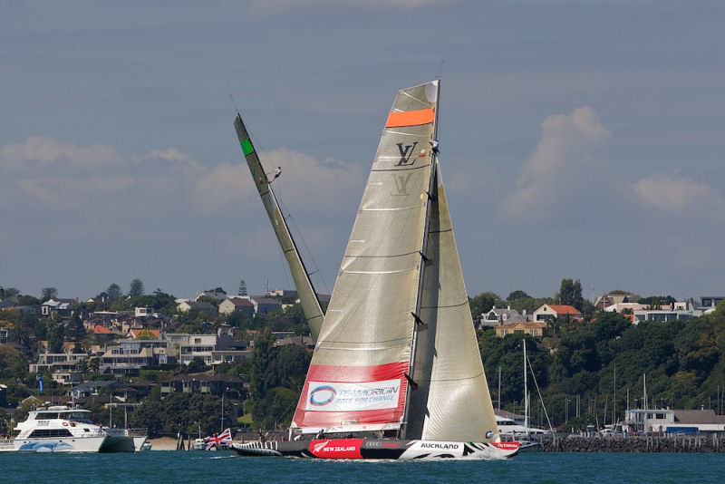 Louis Vuitton Trophy Auckland day 2 photo copyright Ian Roman / TEAMORIGIN taken at  and featuring the ACC class