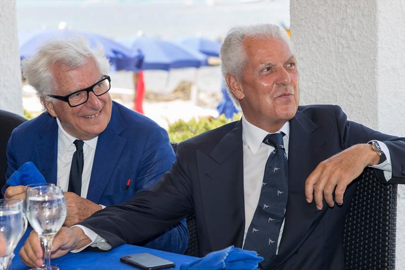 Mr Patrizio Bertelli (left) with Marco Tronchetti Provera, Chief Executive Officer and Executive Vice President of Pirelli - Luna Rossa Prada Pirelli Team presentation June 21, 2019Luna Rossa Prada Pirelli Challenge for the 36th America' Cup - photo © Luna Rossa