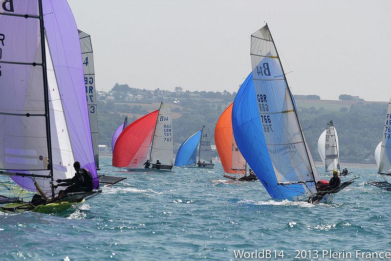 The B14 Worlds at Plerin photo copyright Christophe Ducarroir taken at Centre Nautique De Plerin and featuring the B14 class