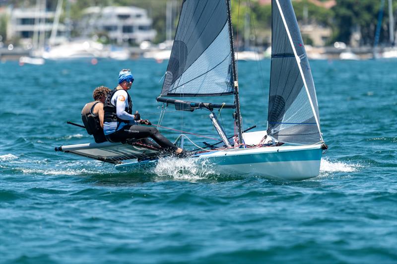 B14 Worlds 2025 on Sydney Harbour Day 1 photo copyright Andrew Lee / @aclee.photo taken at Woollahra Sailing Club and featuring the B14 class