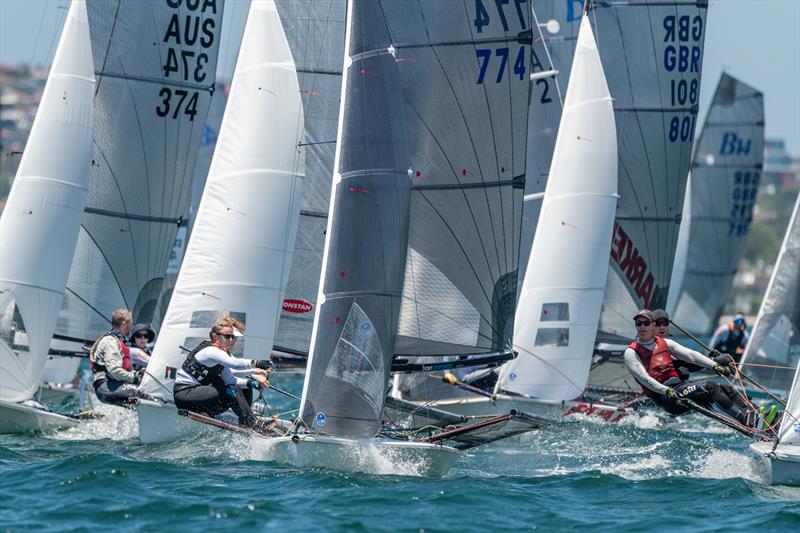 B14 Worlds 2025 on Sydney Harbour Day 1 photo copyright Andrew Lee / @aclee.photo taken at Woollahra Sailing Club and featuring the B14 class