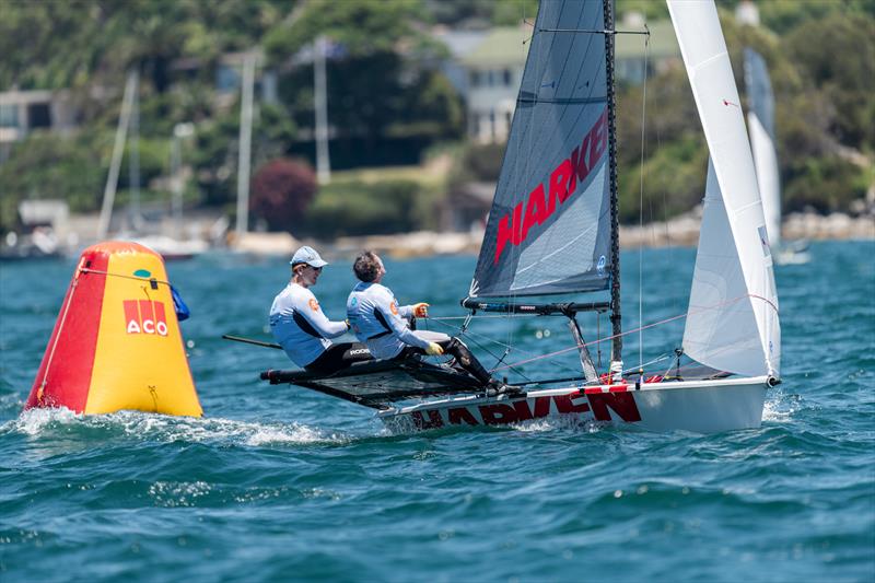 B14 Worlds 2025 on Sydney Harbour Day 1 photo copyright Andrew Lee / @aclee.photo taken at Woollahra Sailing Club and featuring the B14 class