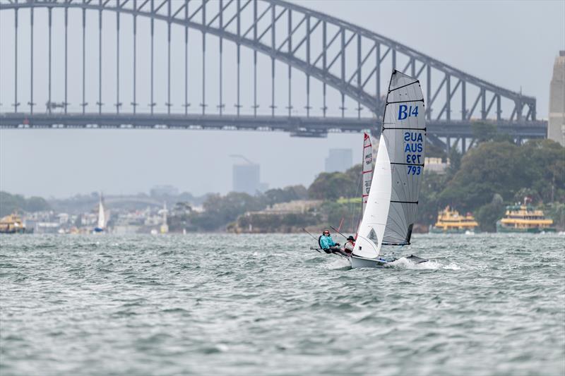 B14 Worlds 2025 on Sydney Harbour Day 2 photo copyright Andrew Lee / @aclee.photo taken at Woollahra Sailing Club and featuring the B14 class