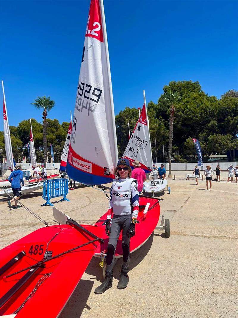 2024 Barton Rising Star Ralph Hadley during the Topper Worlds at Mar Menor, Spain photo copyright Chris Hadley taken at  and featuring the  class