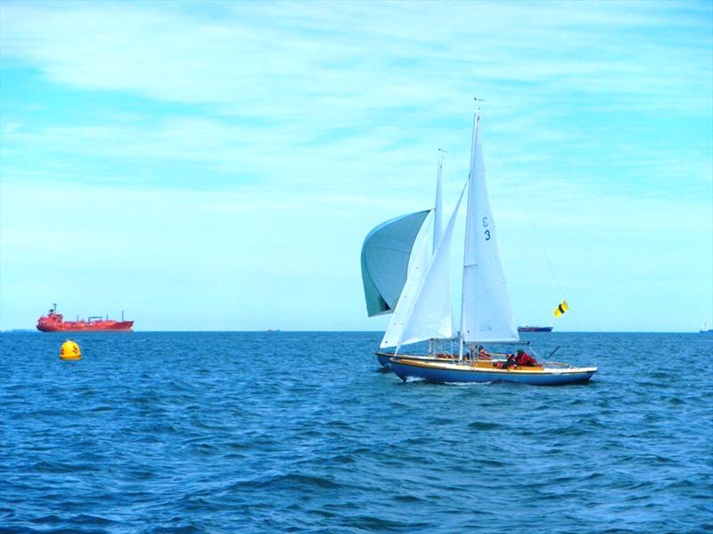 Bembridge Redwing and One-Design 14 July racing photo copyright Mike Samuelson taken at Bembridge Sailing Club and featuring the Bembridge One Design class