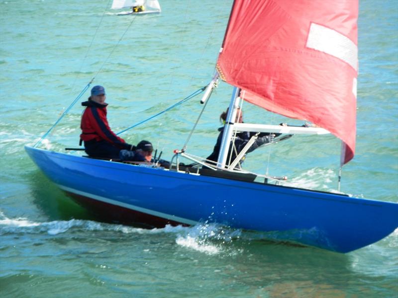 Late August keelboat racing at Bembridge photo copyright Mike Samuelson taken at Bembridge Sailing Club and featuring the Bembridge Redwing class