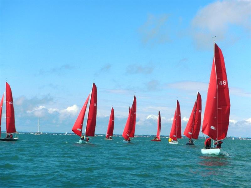 Bembridge Keelboats Late August Racing photo copyright Mike Samuelson taken at Bembridge Sailing Club and featuring the Bembridge Redwing class