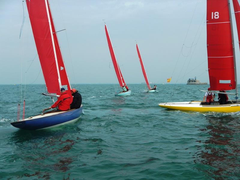 1st September racing for the Bembridge keelboats photo copyright Mike Samuelson taken at Bembridge Sailing Club and featuring the Bembridge Redwing class