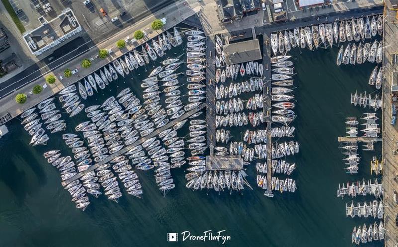 Eurosaf Beneteau First 27 SE & Seascape27 Single-Handed Europeans: Around the Island of Funen photo copyright DroneFilmFyn taken at  and featuring the Beneteau class