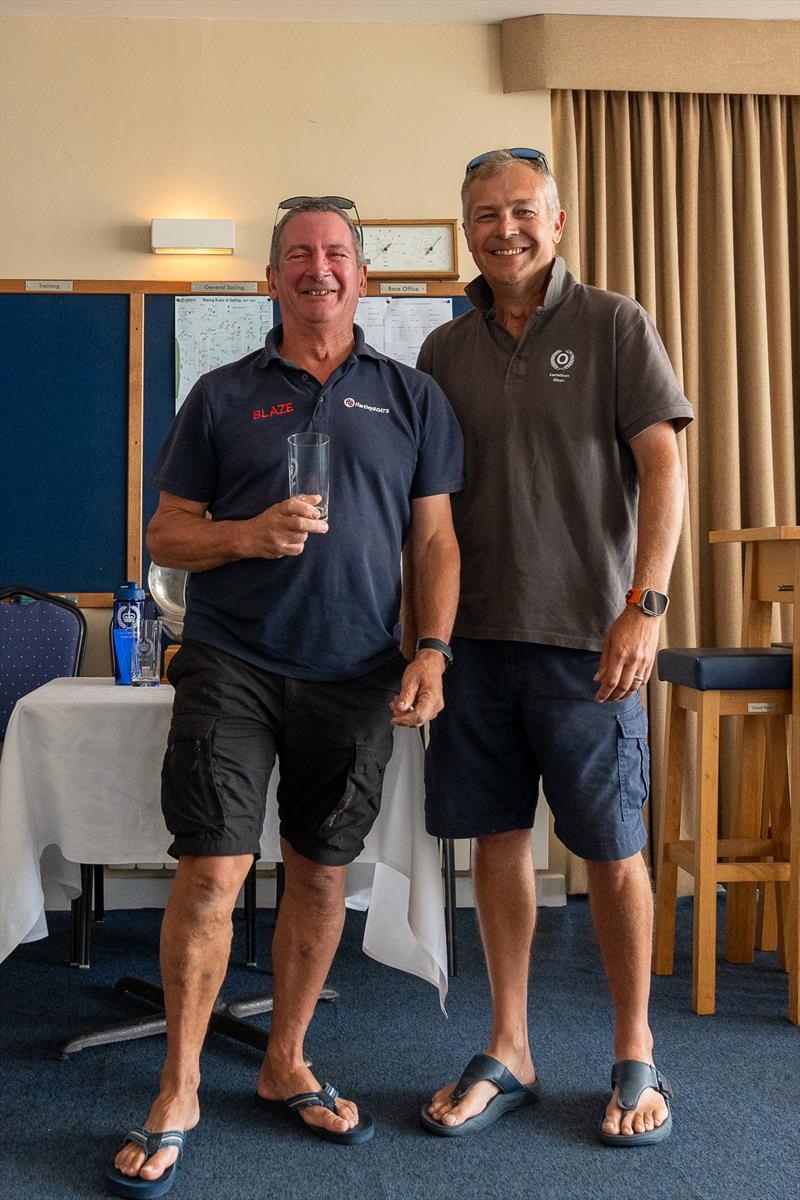 Malcolm Hutchings finished 2nd overall during the 2024 edition of Royal Corinthian Yacht Club Super Saturday photo copyright Petru Balau Sports Photography / sports.hub47.com taken at Royal Corinthian Yacht Club, Burnham and featuring the Blaze class